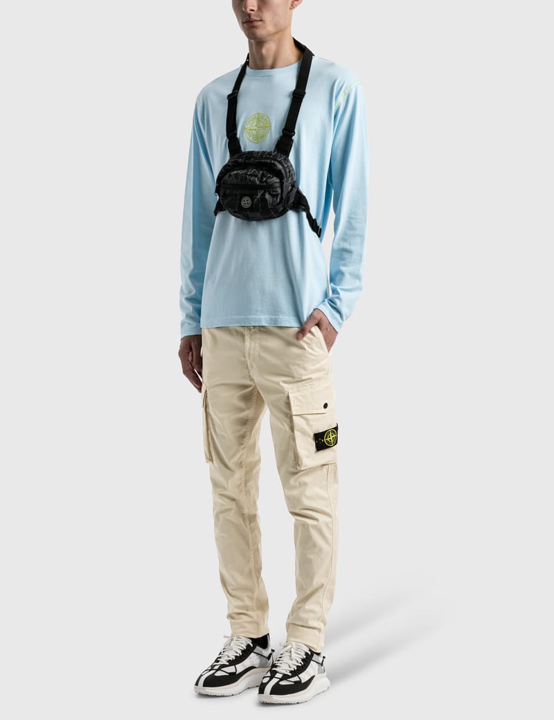 stone island sky blue t shirt