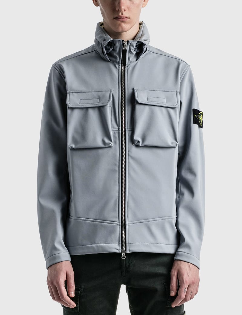 grey stone island jacket mens