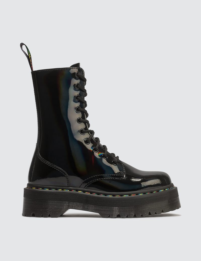 dr martens jadon rainbow patent