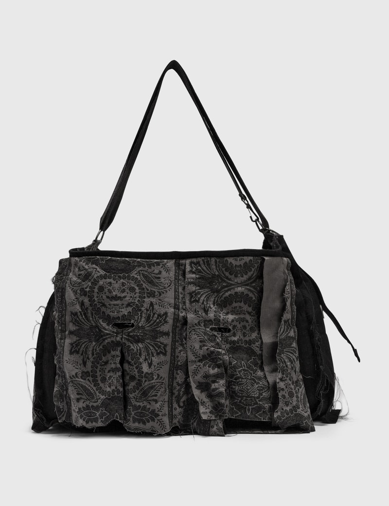 Professor.e Patchwork Shoulder Bag In Black