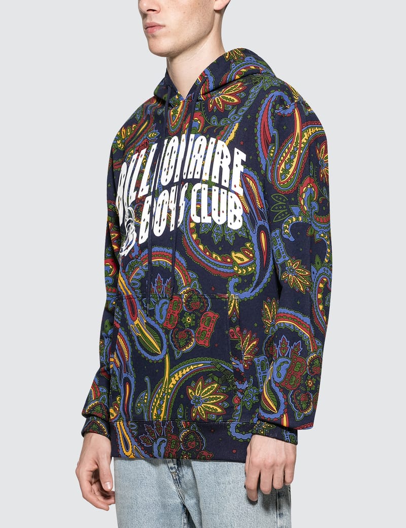 billionaire boys club paisley arch hoodie