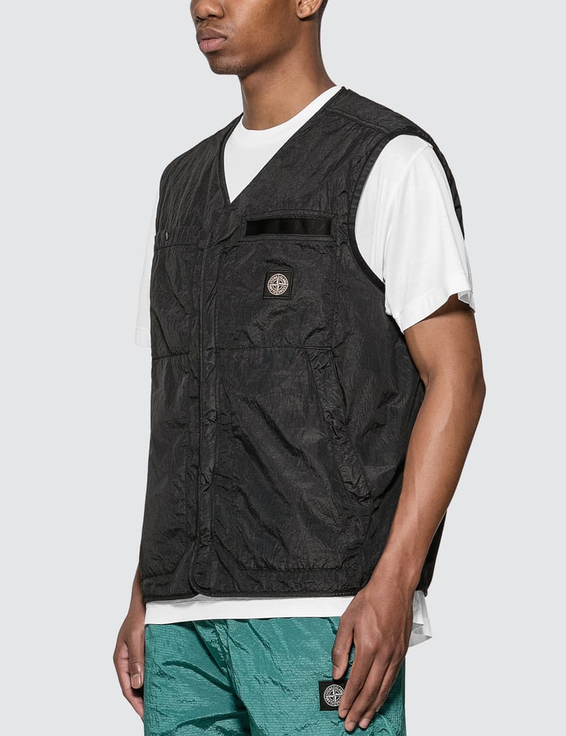 Stone island seersucker vest Clearance