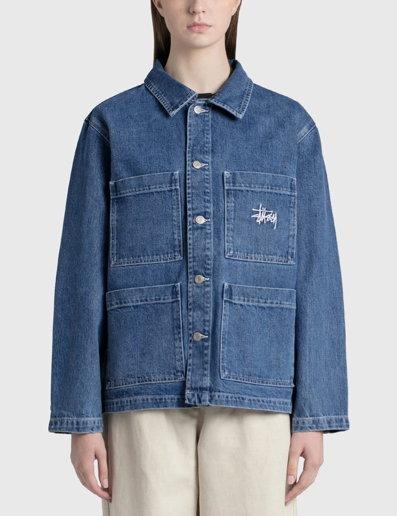 denim chore coat women