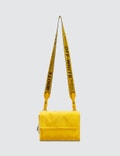 Off-White Zipped Nylon Binder Clip Bag Picture