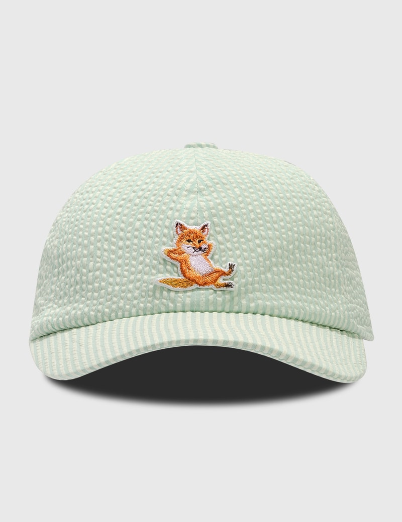 Maison Kitsuné Chillax Fox Cap In Green ModeSens