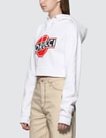 Fiorucci Martini Logo Cropped Hoodie