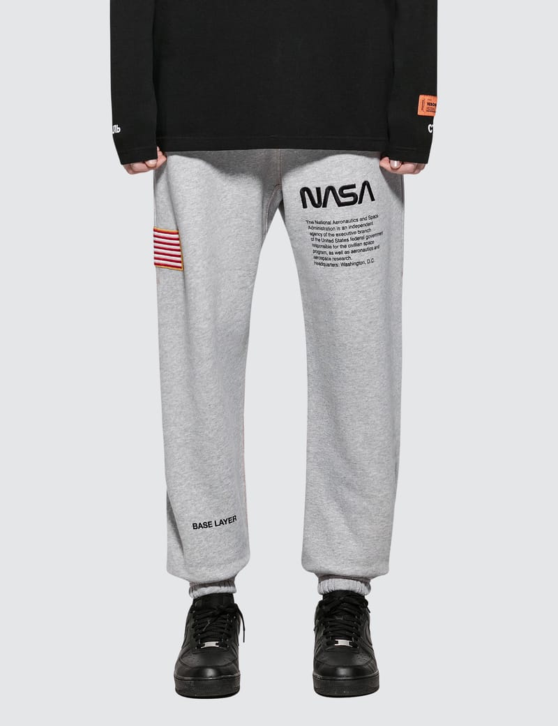 nasa sweatpants white