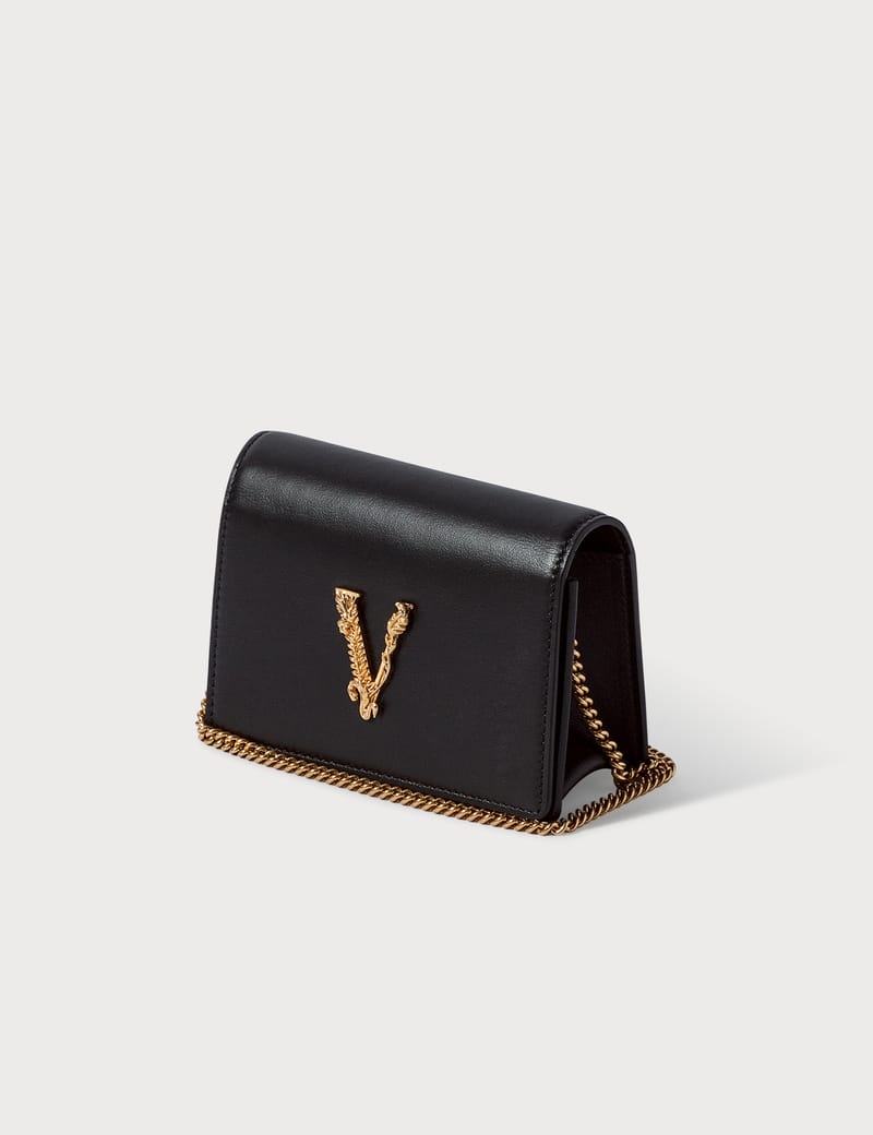 versace virtus mini chain wallet