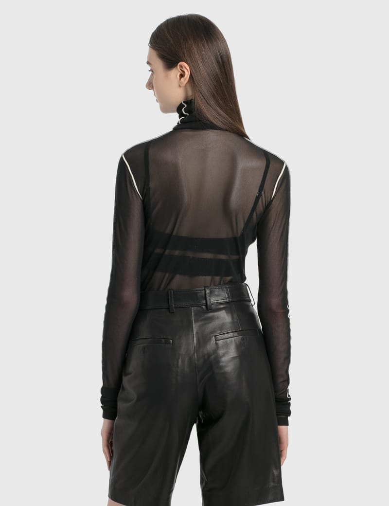 helmut lang sheer top