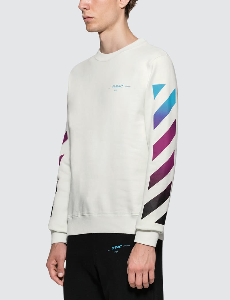off white diag gradient sweatshirt
