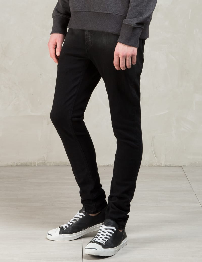 nudie skinny lin black