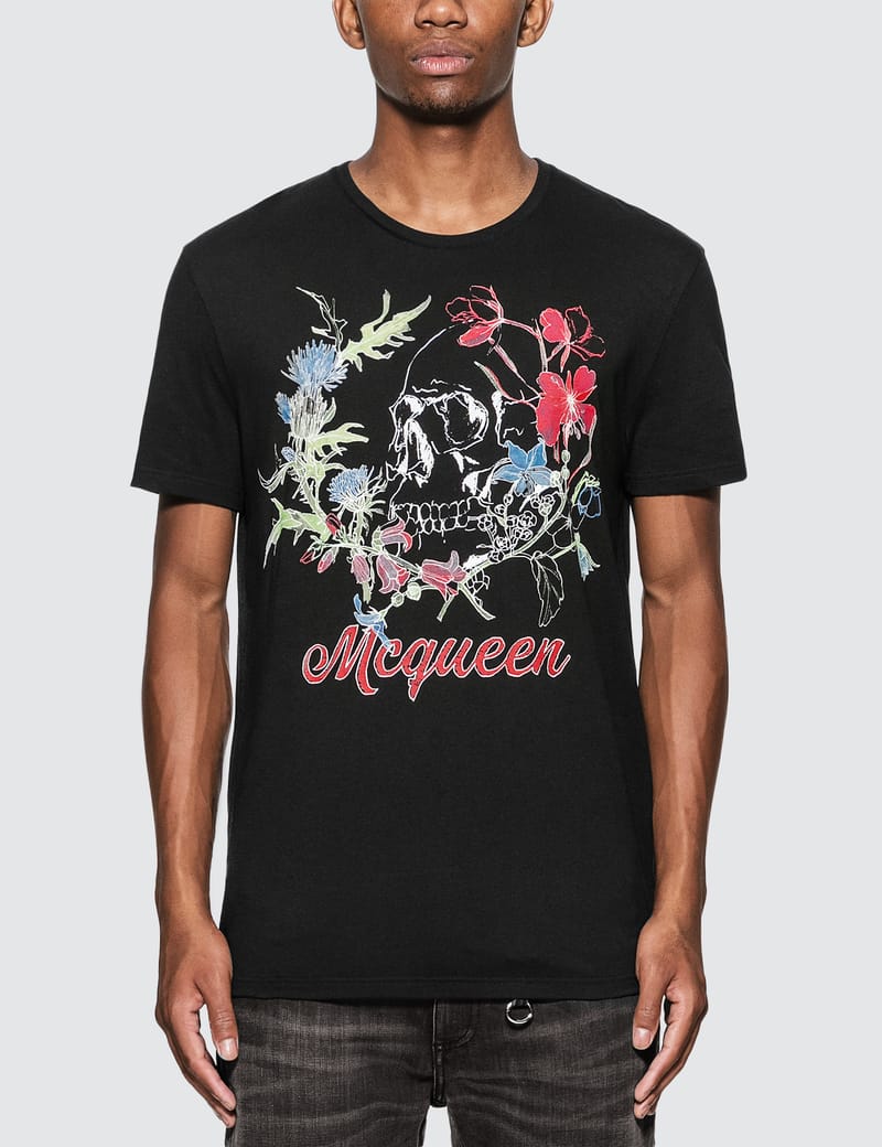 alexander mcqueen skull print t shirt