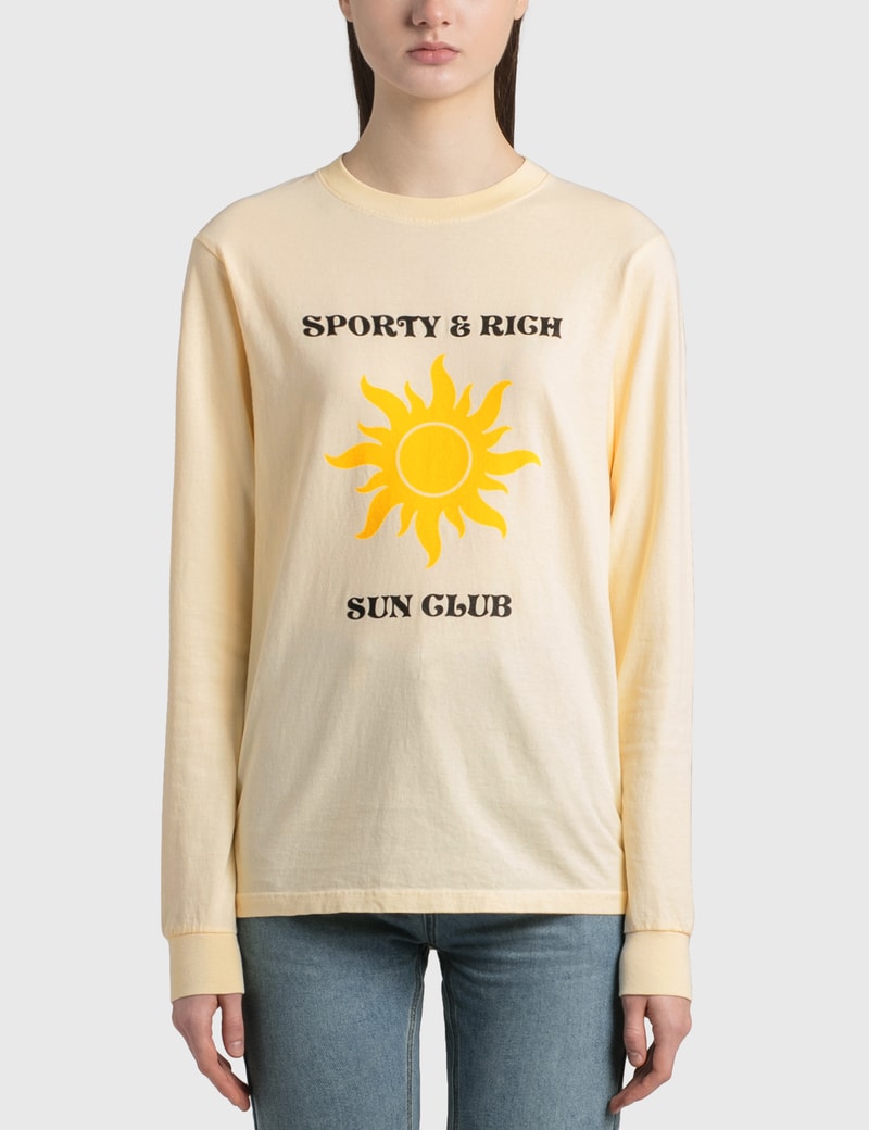 Image of Sporty & Rich S&R Sun Club Long Sleeve T-Shirt