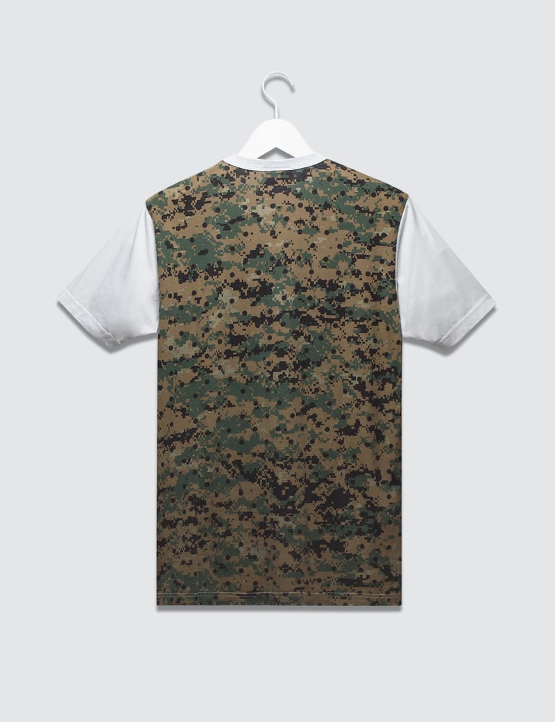 comme des garcons camo tee
