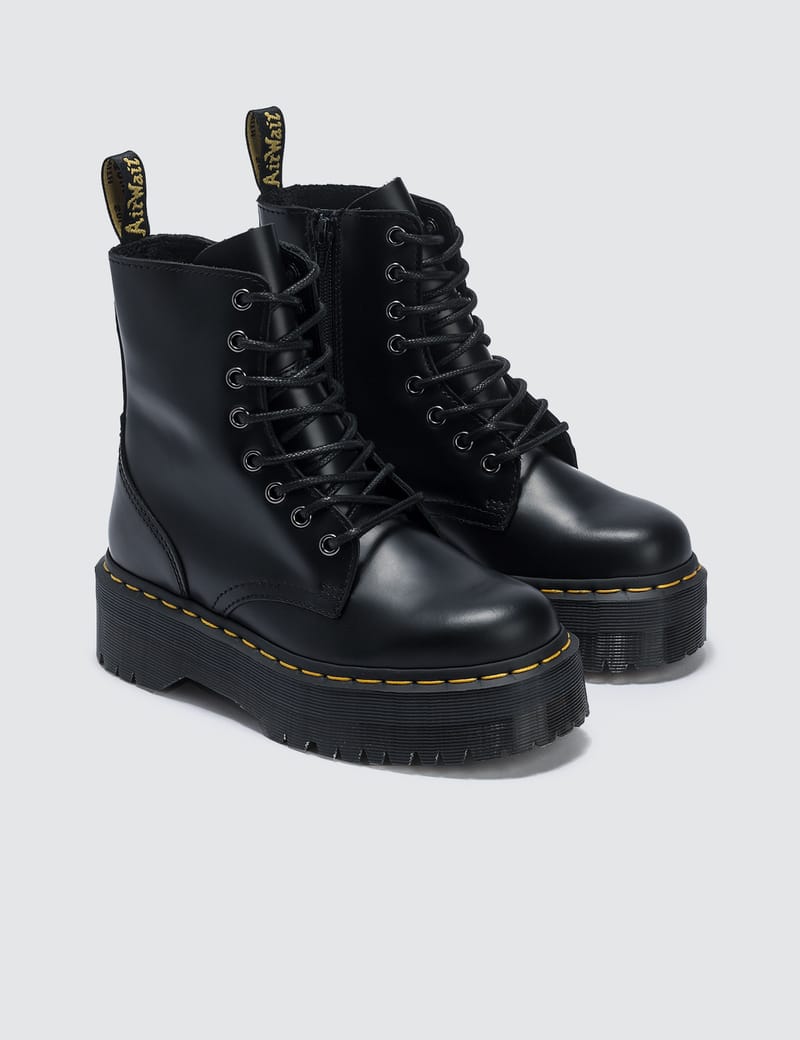 dr martens black polished smooth