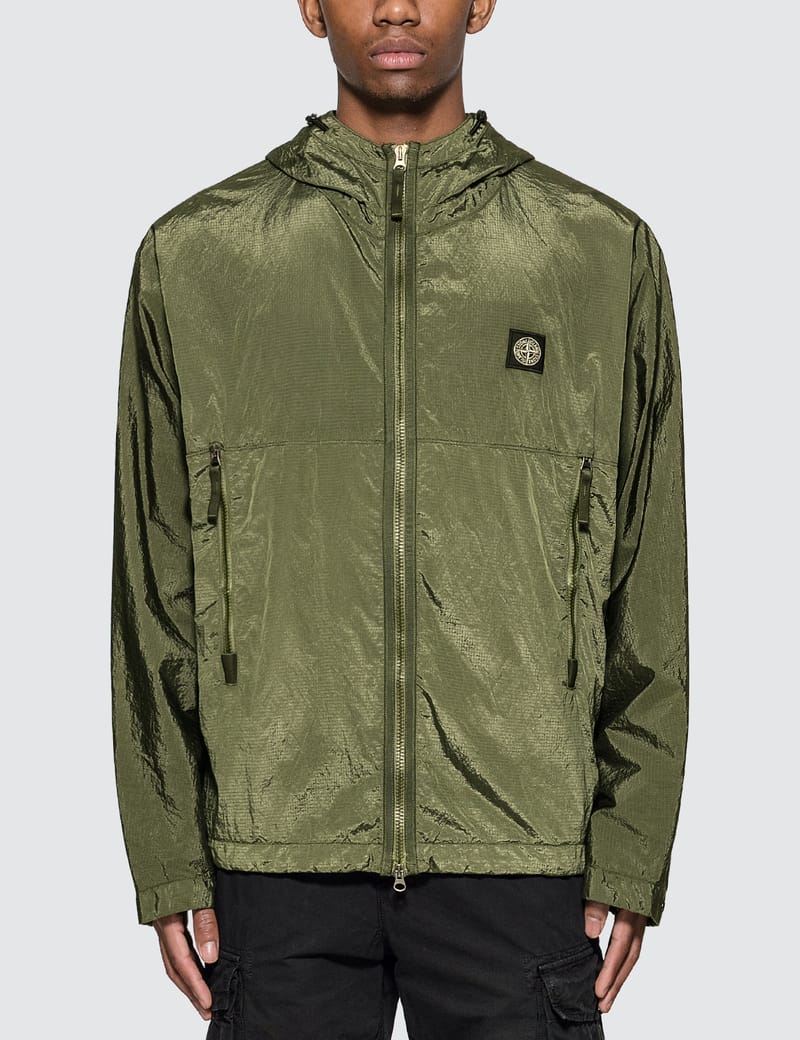 stone island hooded jacket