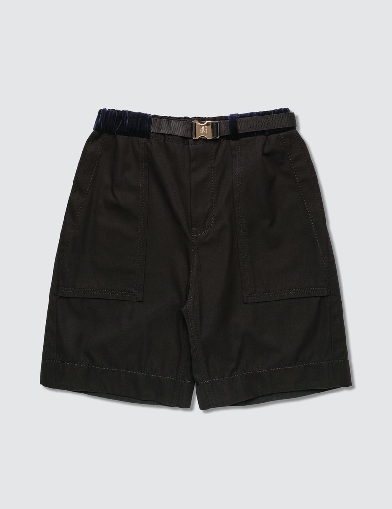 Image of Sacai Gramiccl Cotton Twill Shorts