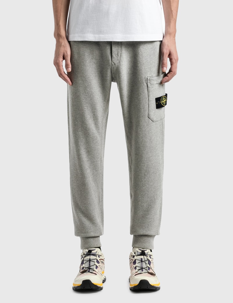 Image of Stone Island Cotton Fleece Cargo Pants