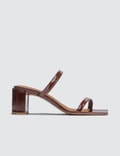 BY FAR Tanya Brown Patent Sandals Picture