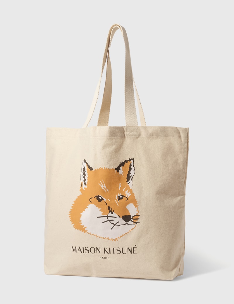 Image of Maison Kitsune Fox Head Tote Bag