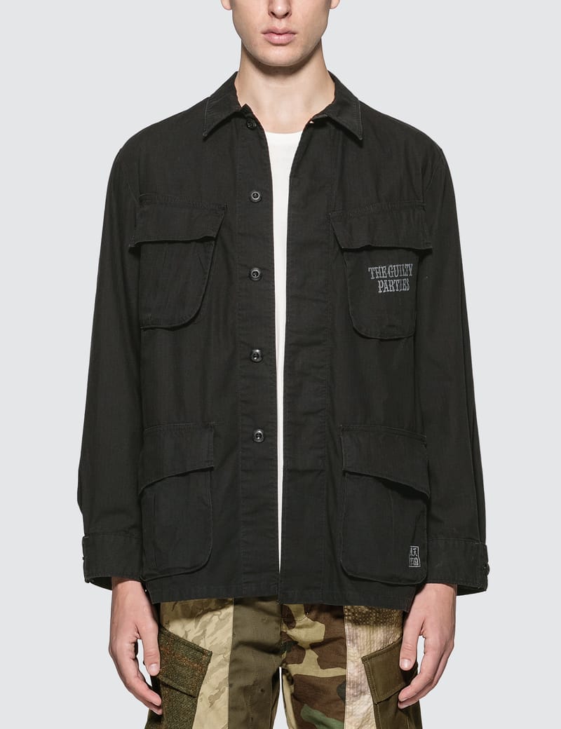 black fatigue jacket
