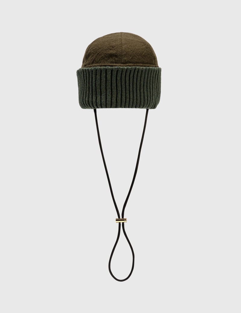 Image of Sacai Solid Shrivel Beanie