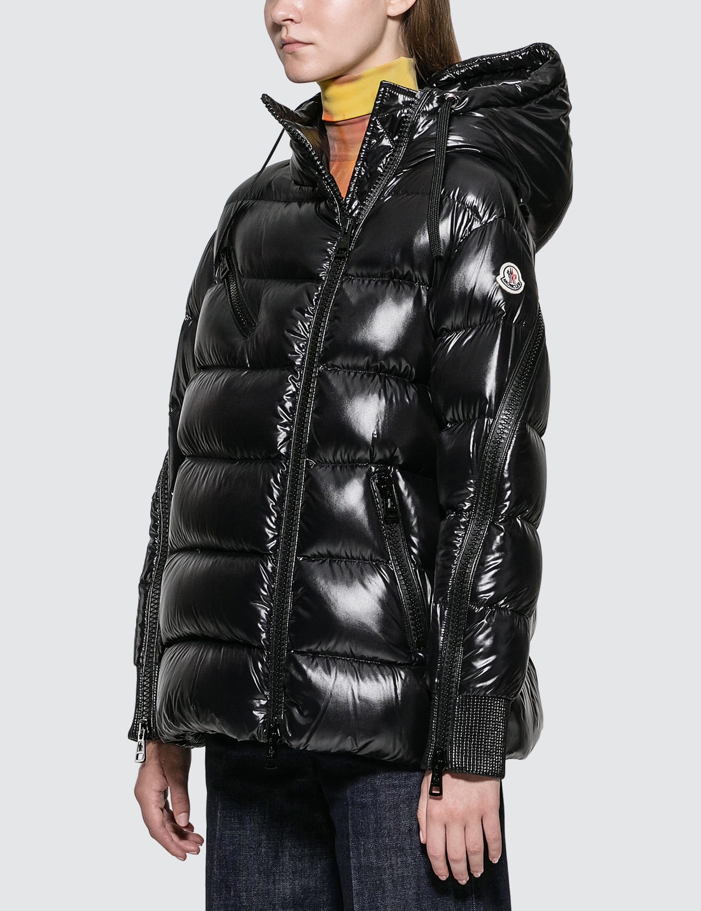 moncler zipped padded jacket