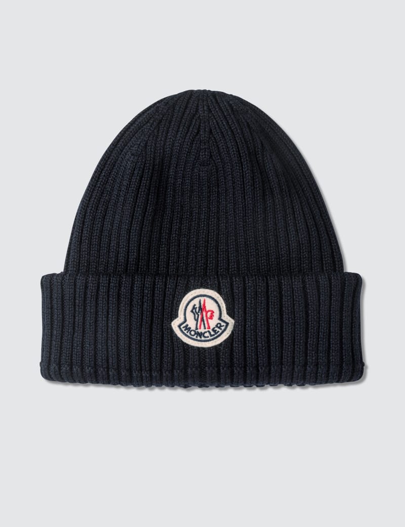 moncler basic ribbed beanie