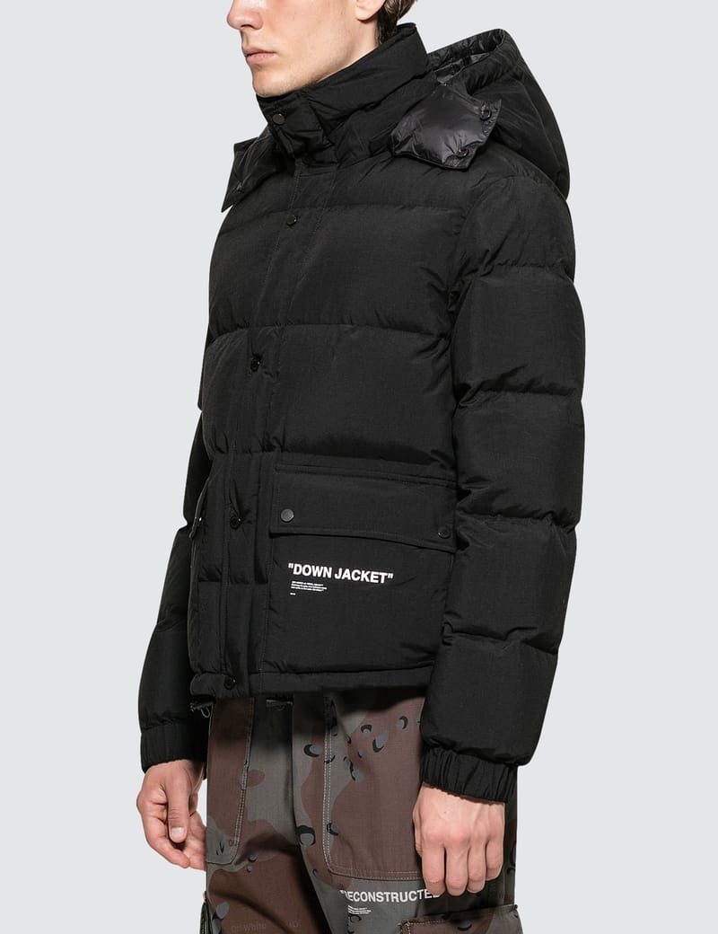 off white quote puffer