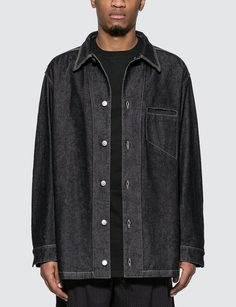 oversized denim shirt mens