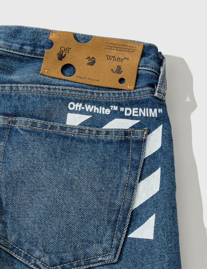 off white denim jeans mens