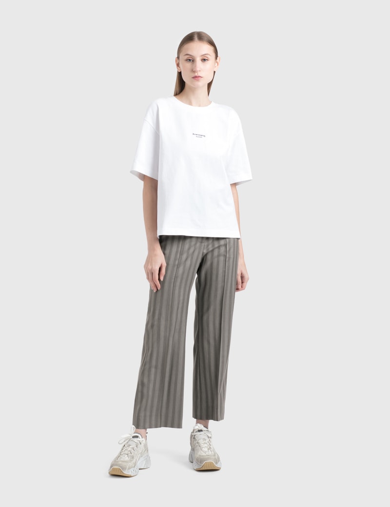 Image of Acne Studios Flared Pinstripe Trousers