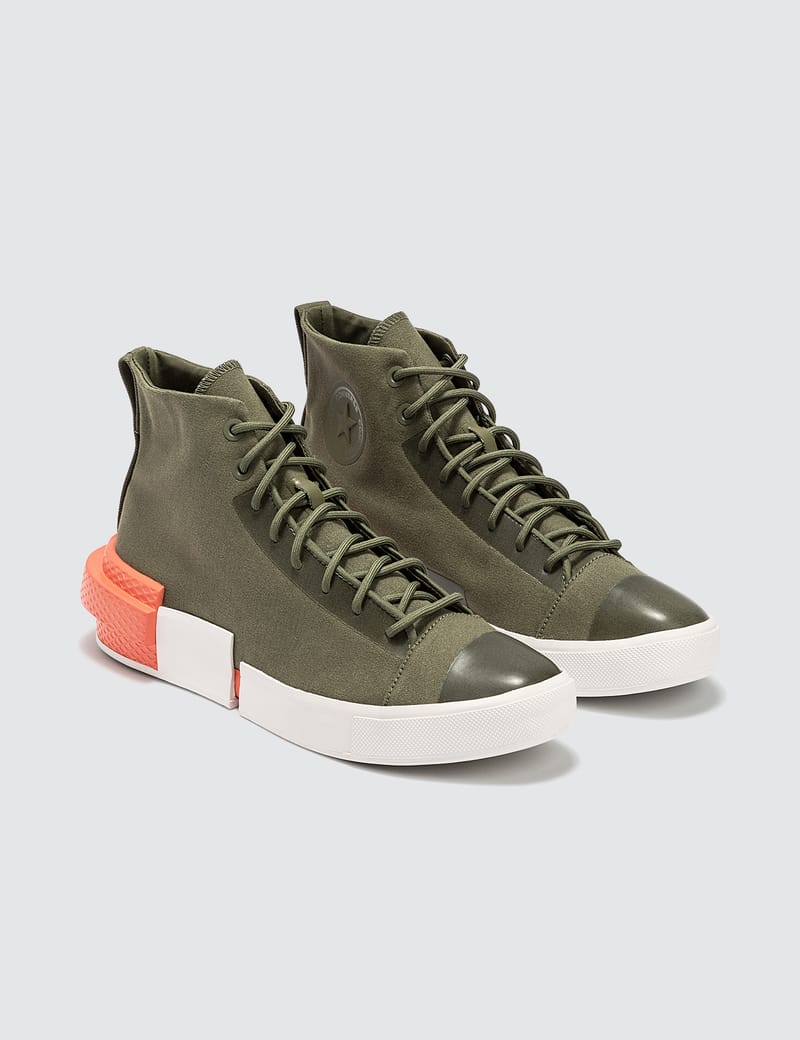 converse all star disrupt hi trainers in off white