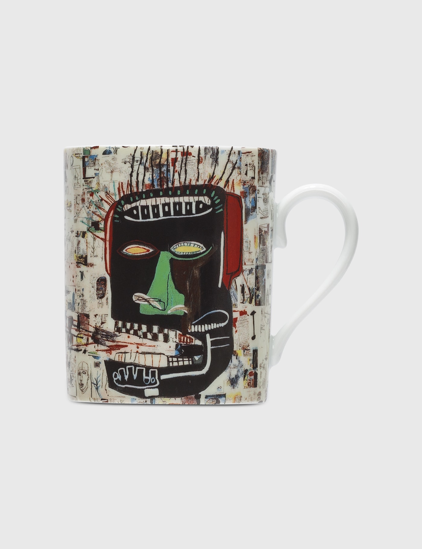 Ligne Blanche Jean Michel Basquiat Glenn Mug In White