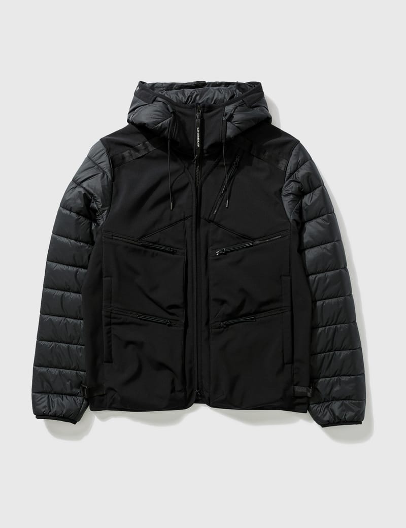 cp goggle puffer jacket