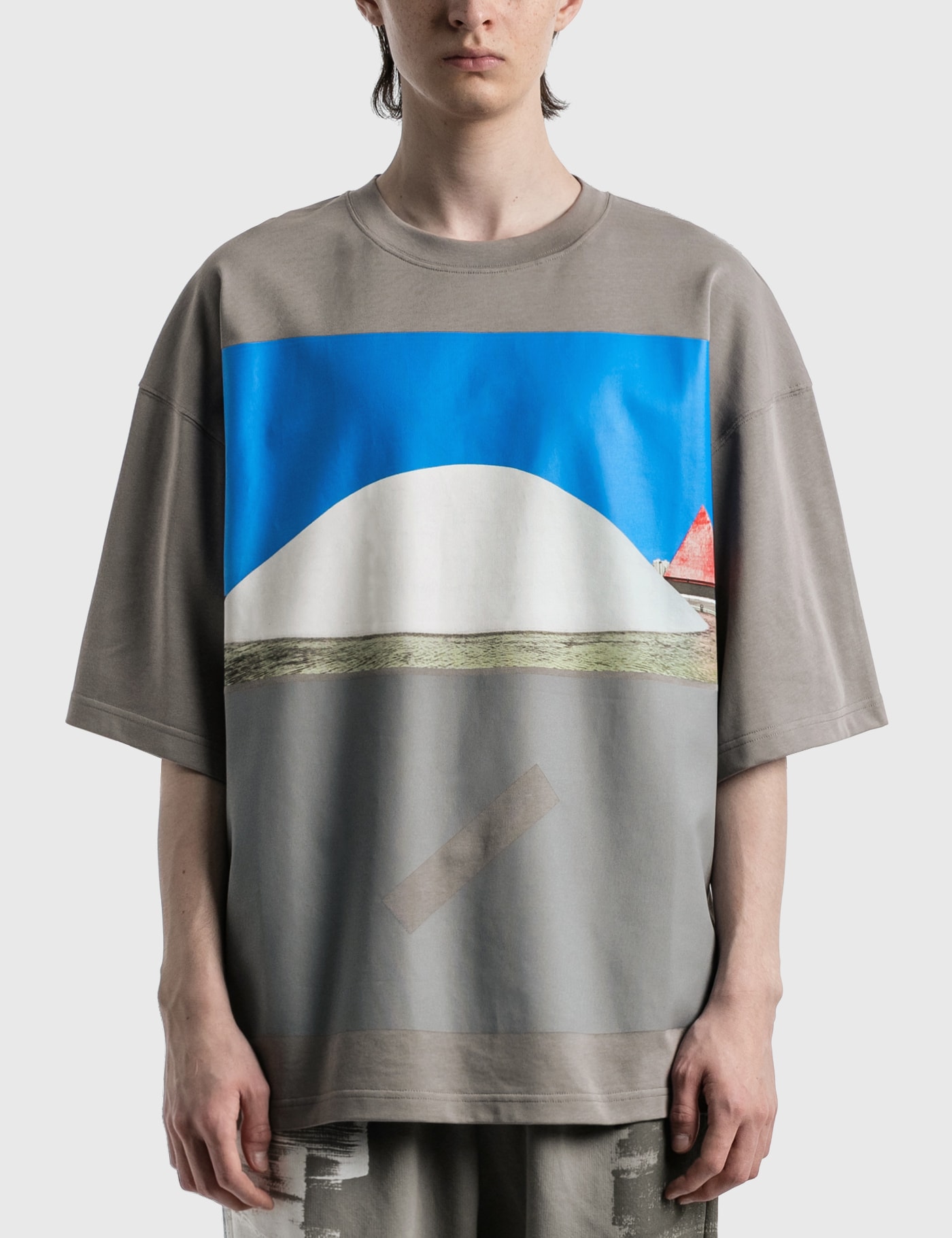 A-cold-wall* Hemisphere Print T-shirt In Grey
