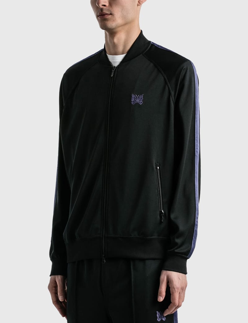 needles rib collar track jacket