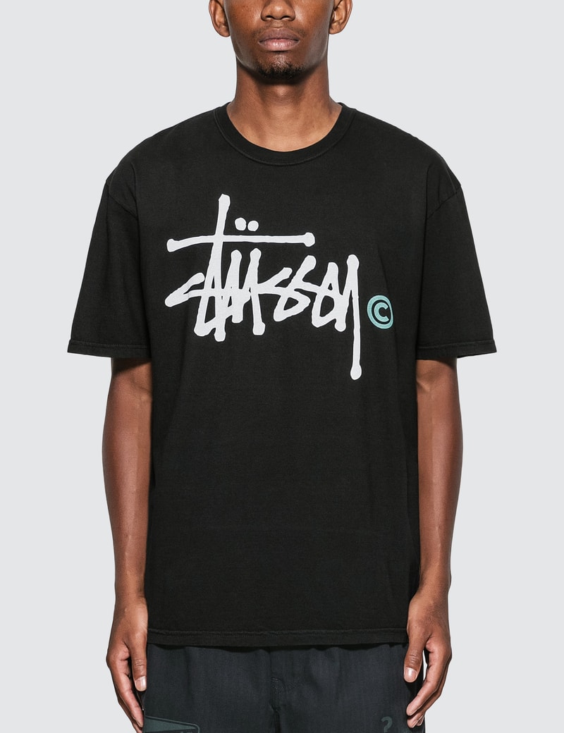 Image of Stussy Basic Logo Pigment Dyed T-Shirt