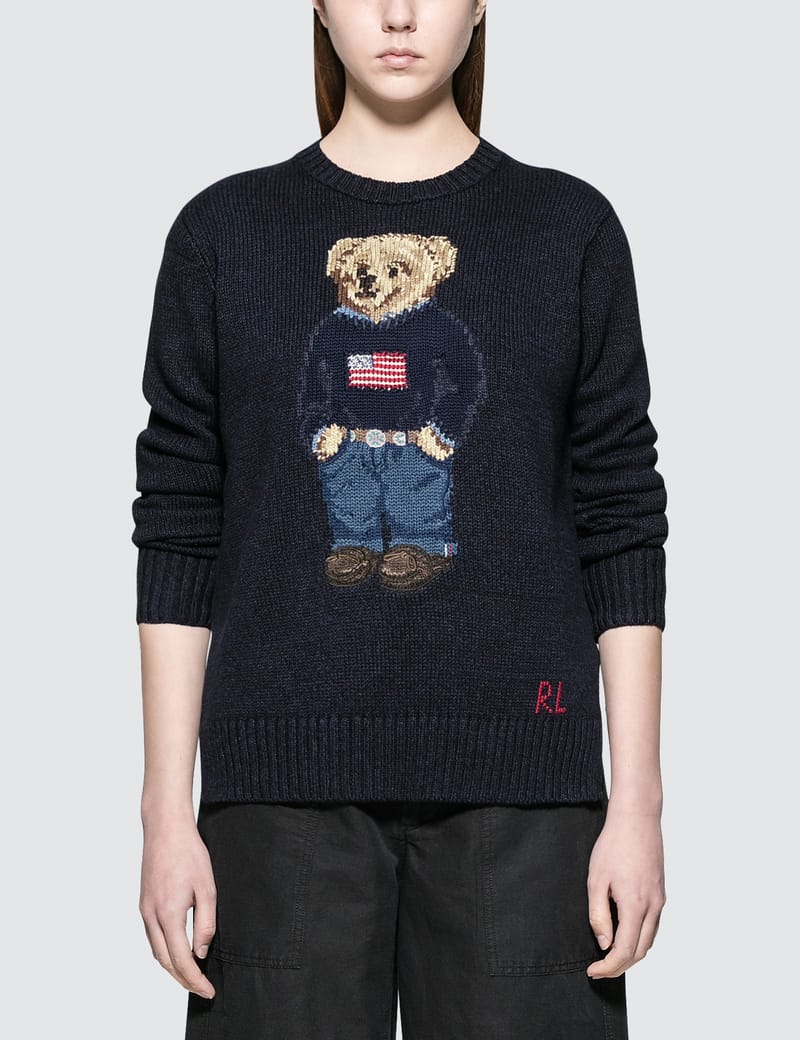 ralph lauren bear sweater