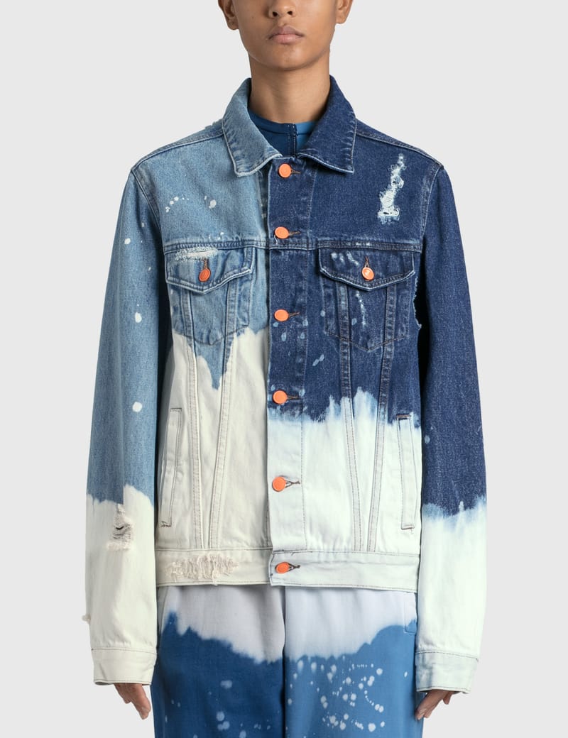 contrast denim jacket