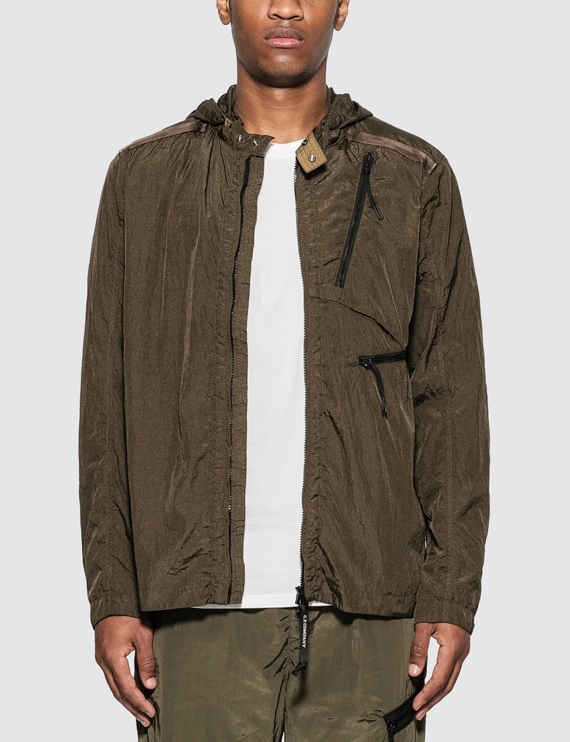 Image of CP Company Nylon Shirt Jacket with Hood