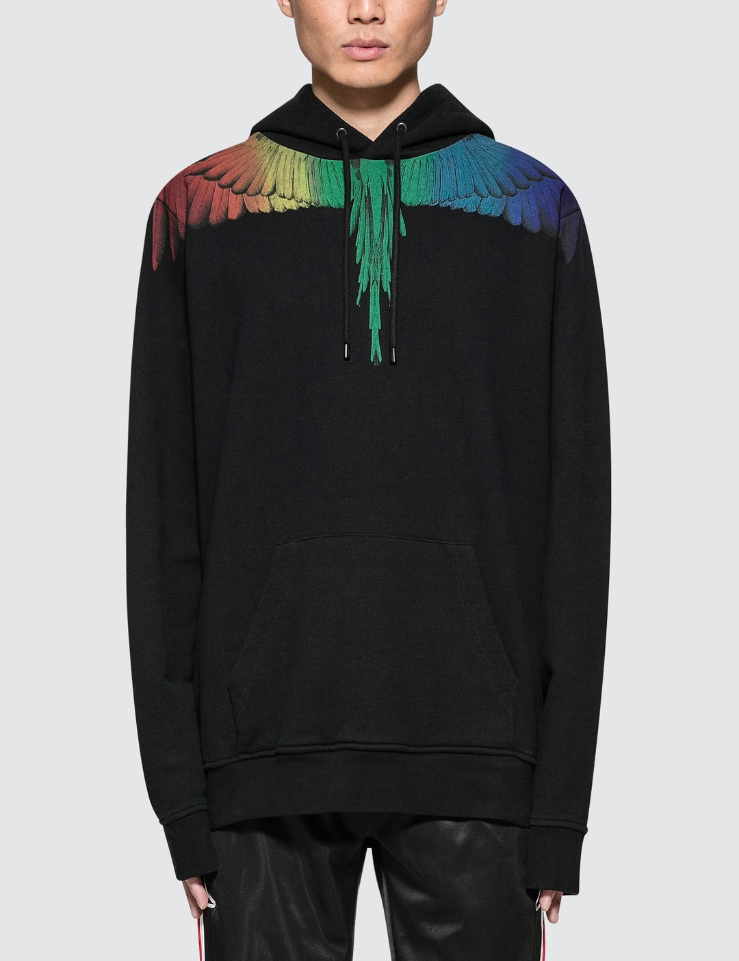 Marcelo Burlon - Rainbow Wing Hoodie | HBX - Globally Curated Fashion Lifestyle by Hypebeast