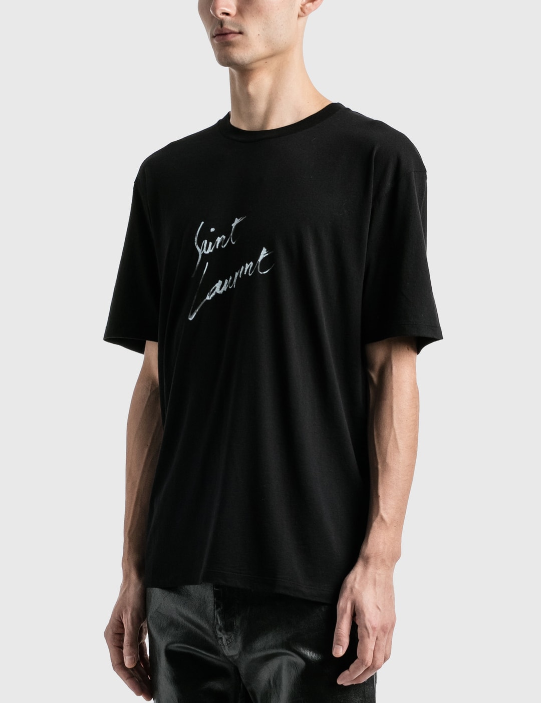 Saint Laurent Saint Laurent Signature T-Shirt | HBX - Globally Fashion and Lifestyle by Hypebeast