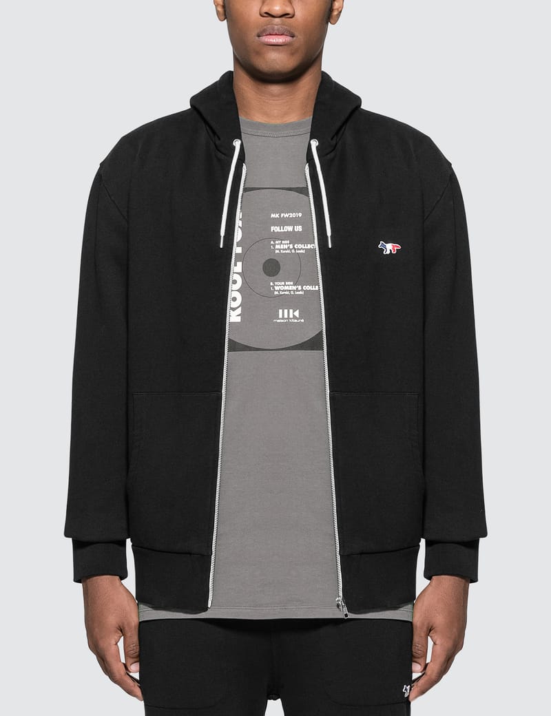 maison kitsune zip hoodie