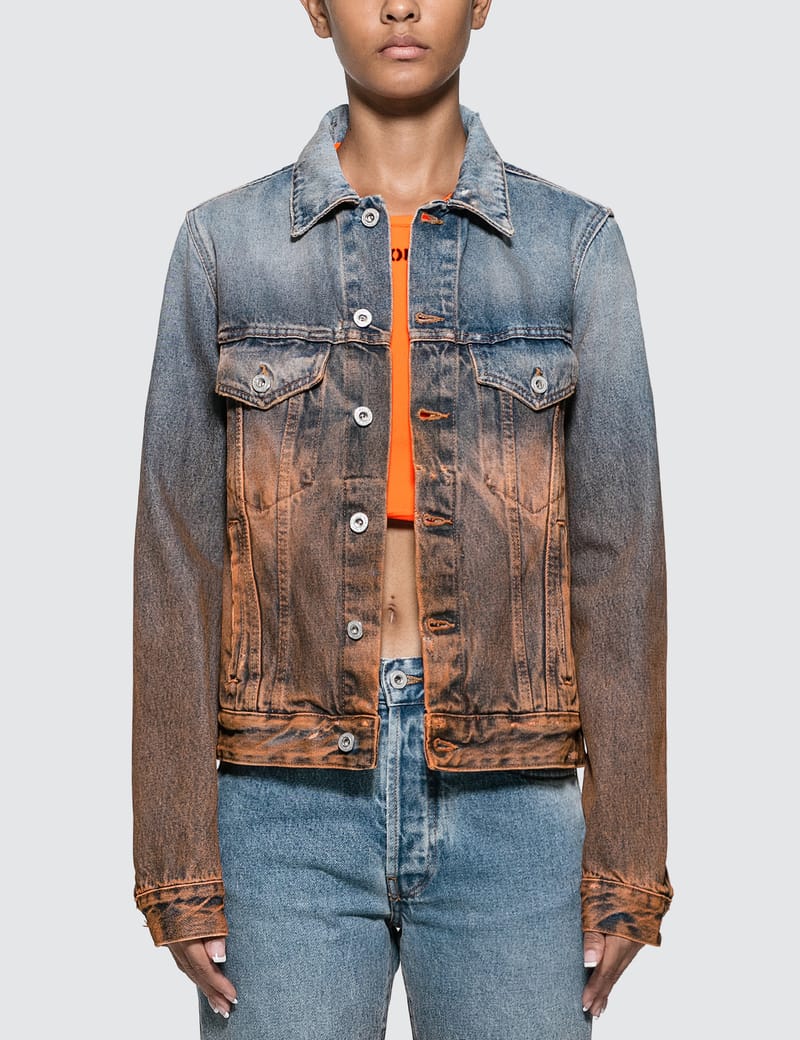 off white womens denim jacket