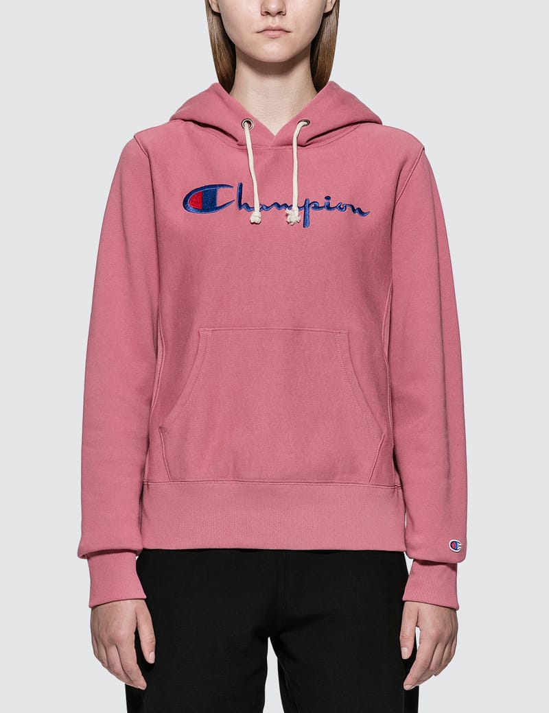 champion reverse weave sweatshirt rose