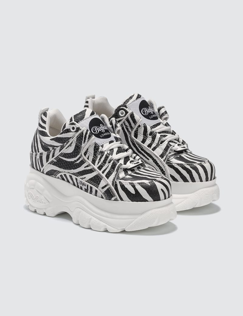 buffalo black platform sneakers