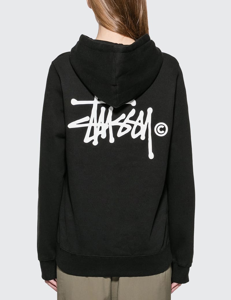 stussy basic logo hoodie