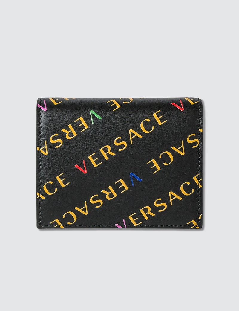 Versace All Over Logo Small Wallet