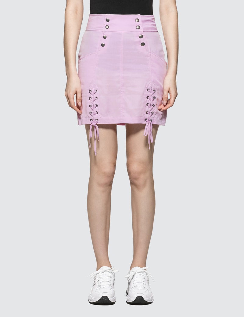 X-Girl Lace-up Mini Skirt